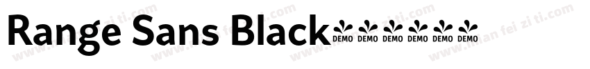Range Sans Black字体转换